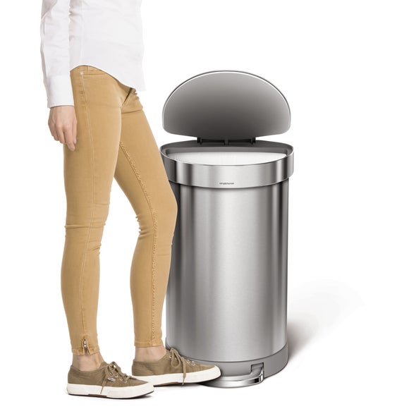 Simplehuman 45L Semi-Round Pedal Bin