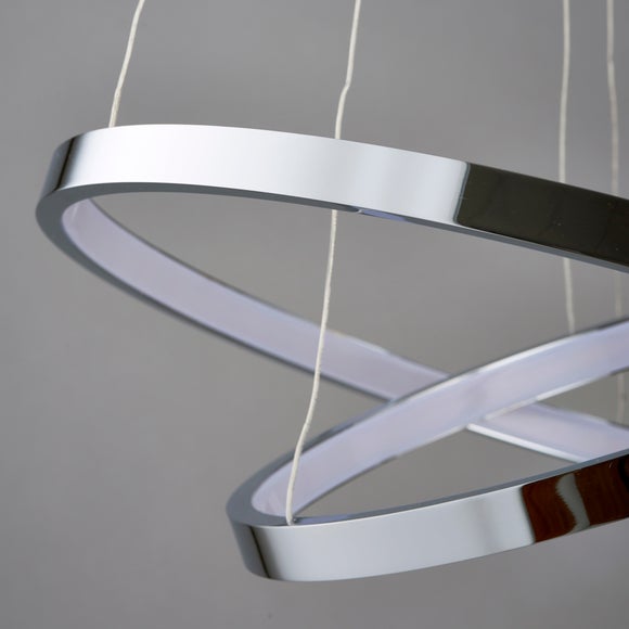 Vogue Kline 2 Light Integrated LED Hoop Ceiling Light
