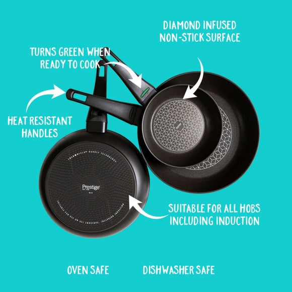Prestige Thermo Smart Non-Stick Aluminium 3 Piece Pan Set
