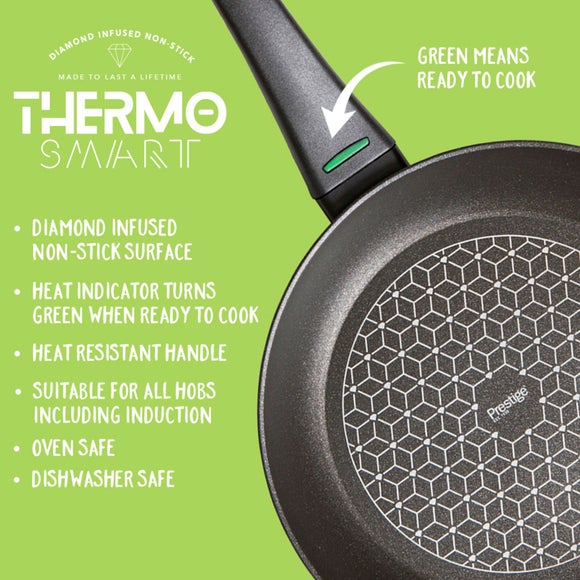 Prestige Thermo Smart Non-Stick Aluminium 3 Piece Pan Set