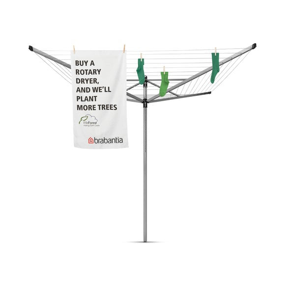 Brabantia 4 Arm Rotary Lift-O-Matic Airer, 60m