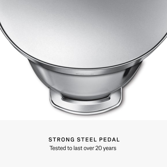 Simplehuman 45L Semi-Round Pedal Bin