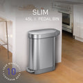 Simplehuman 45L Slim Pedal Bin