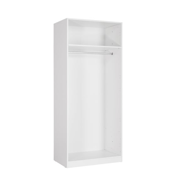 Acton Double Wardrobe, White, product image 6