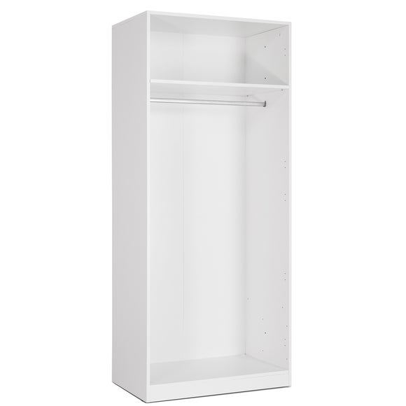 Acton Double Wardrobe, White, product image 7