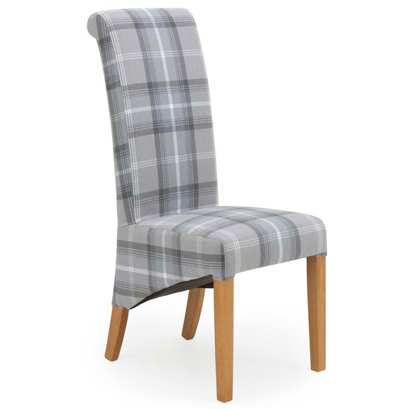 Set of 2 Chester Dining Chairs, Woven Check Fabric, product image 5