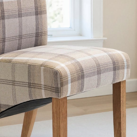 Set of 2 Chester Dining Chairs, Woven Check Fabric, product image 11