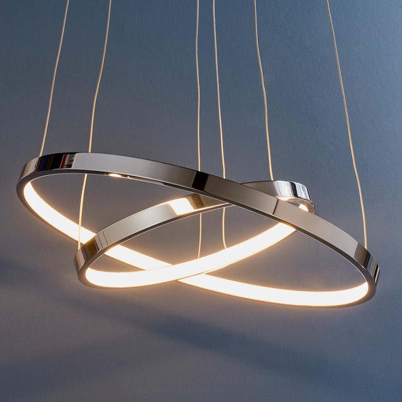 Vogue Kline 2 Light Integrated LED Hoop Ceiling Light