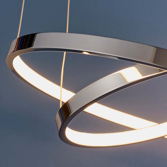 Vogue Kline 2 Light Integrated LED Hoop Ceiling Light