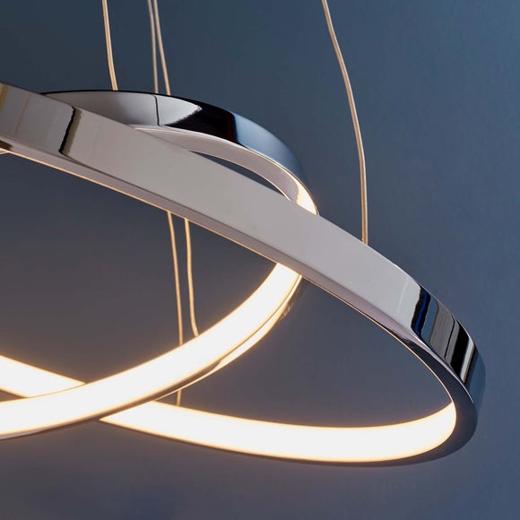 Vogue Kline 2 Light Integrated LED Hoop Ceiling Light