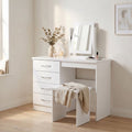Nevada 4 Drawer Dressing Table Set with Mirror, product image 1