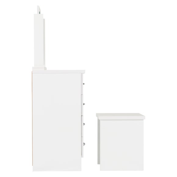 Nevada 4 Drawer Dressing Table Set with Mirror, product image 5