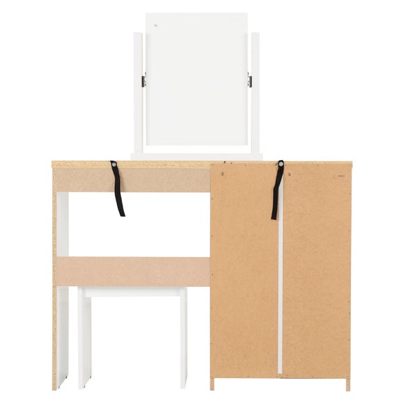 Nevada 4 Drawer Dressing Table Set with Mirror, product image 6