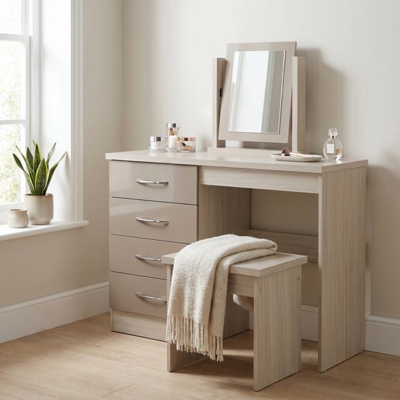 Nevada 4 Drawer Dressing Table Set with Mirror, product image 21