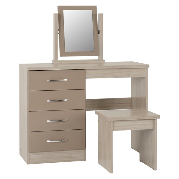 Nevada 4 Drawer Dressing Table Set with Mirror, product image 22