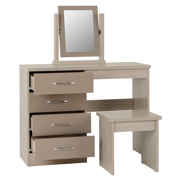 Nevada 4 Drawer Dressing Table Set with Mirror, product image 23