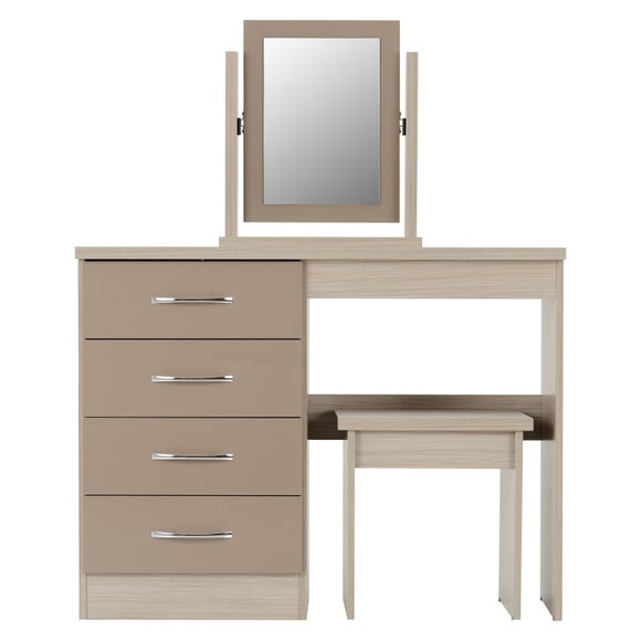 Nevada 4 Drawer Dressing Table Set with Mirror, product image 24