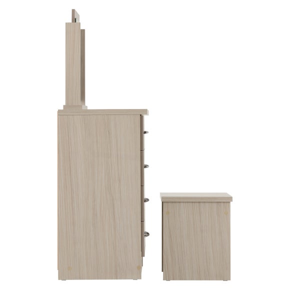 Nevada 4 Drawer Dressing Table Set with Mirror, product image 25