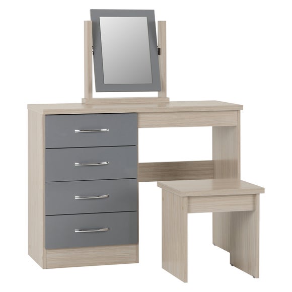 Nevada 4 Drawer Dressing Table Set with Mirror, product image 12