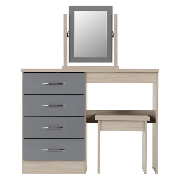 Nevada 4 Drawer Dressing Table Set with Mirror, product image 14