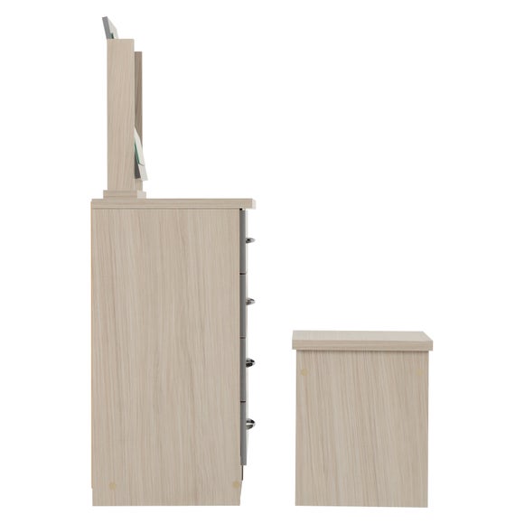 Nevada 4 Drawer Dressing Table Set with Mirror, product image 15
