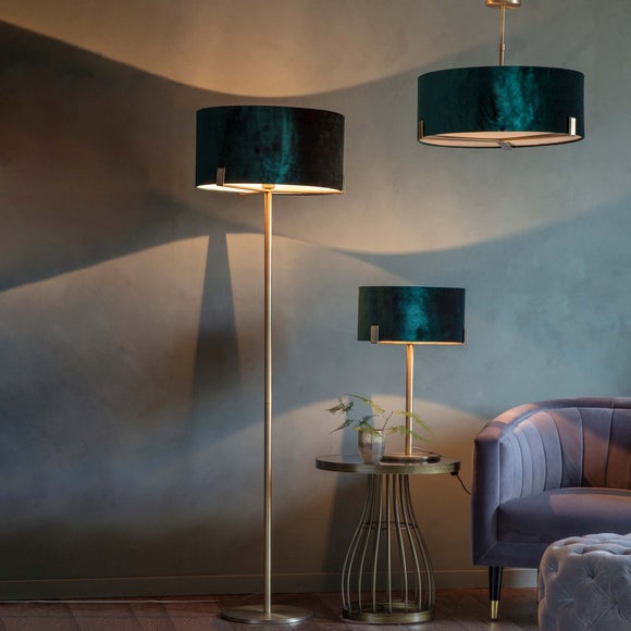 Vogue Balaton Green Velvet Table Lamp