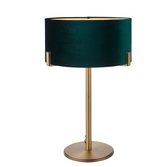 Vogue Balaton Green Velvet Table Lamp
