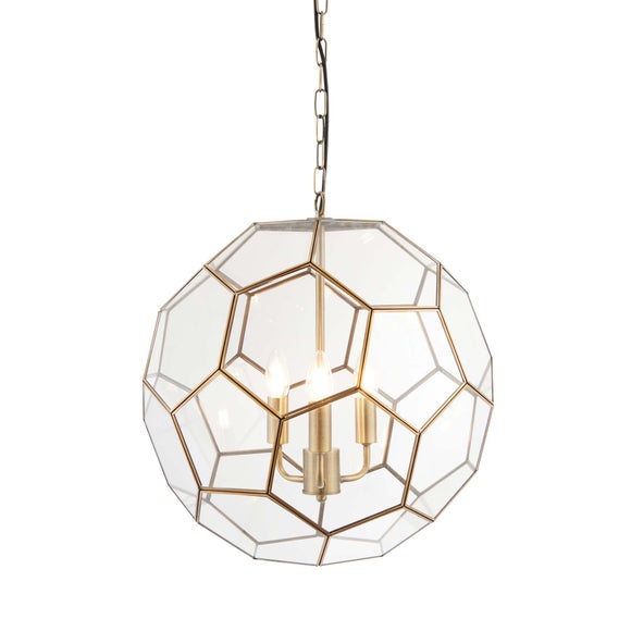 Vogue Hillier 3 Light Hexagon Pendant Light