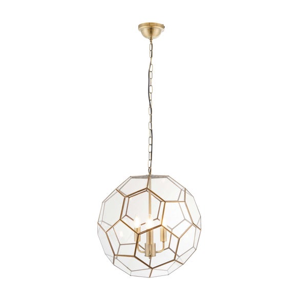 Vogue Hillier 3 Light Hexagon Pendant Light