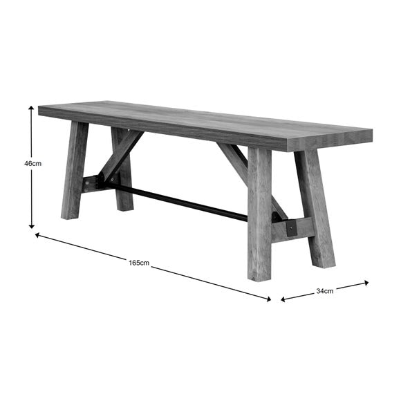 Fulton Trestle 3 Seater Dining Bench