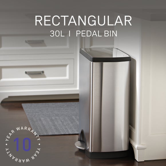 Simplehuman 30L Rectangular Pedal Bin