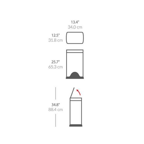Simplehuman 30L Rectangular Pedal Bin