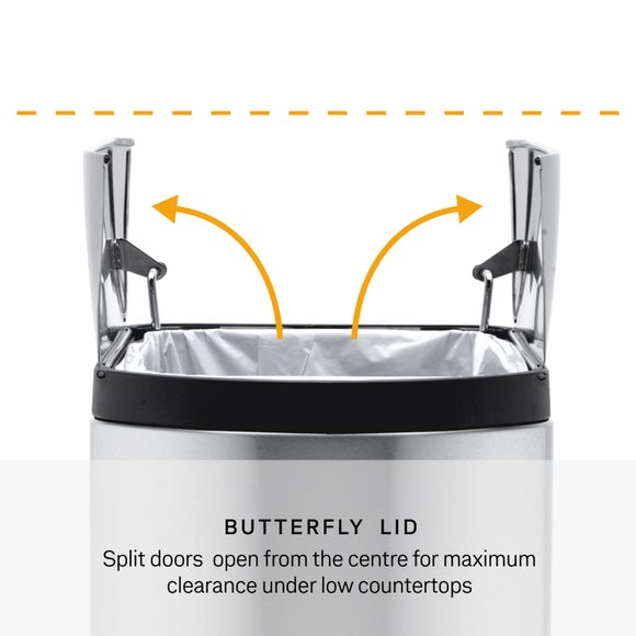 Simplehuman 30L Butterfly Pedal Bin
