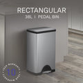 Simplehuman 38L Rectangular Pedal Bin