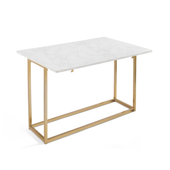 Kendall 2-4 Seater Console Dining Table, Marble Effect