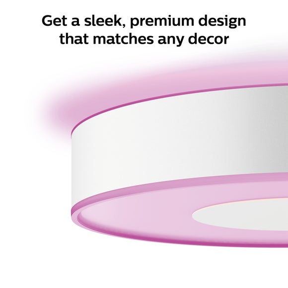 Philips HUE Xamento Large Smart LED Bathroom Flush Ceiling Light