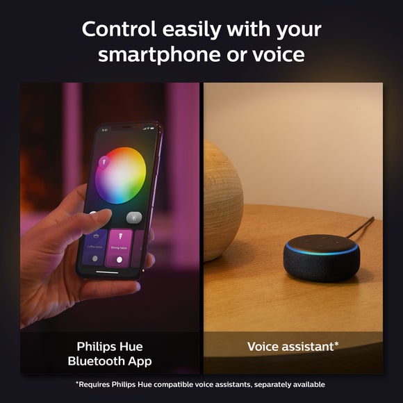 Philips HUE Xamento Large Smart LED Bathroom Flush Ceiling Light