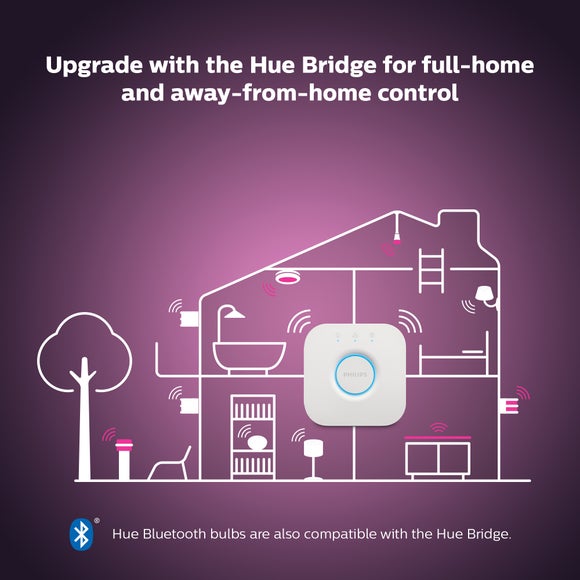 Philips HUE Fugato 2 Light Smart LED Flush Spotlight