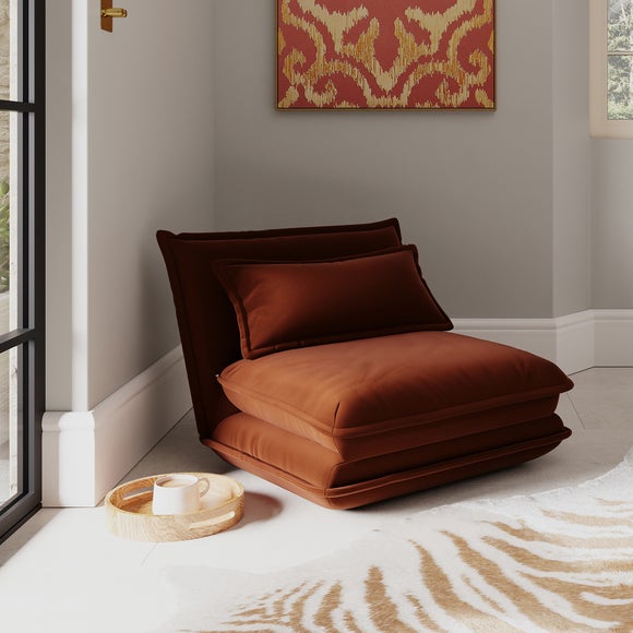 Jackson Velvet Foldable Single Sofa Bed, product image 1
