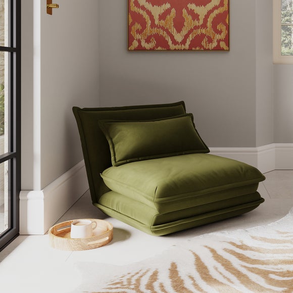Jackson Velvet Foldable Single Sofa Bed, product image 15