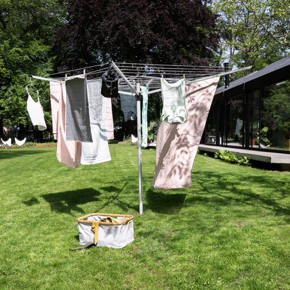 Brabantia Lift-O-Matic Advance 4 Arm Rotary Washing Line with Accessories, 50m