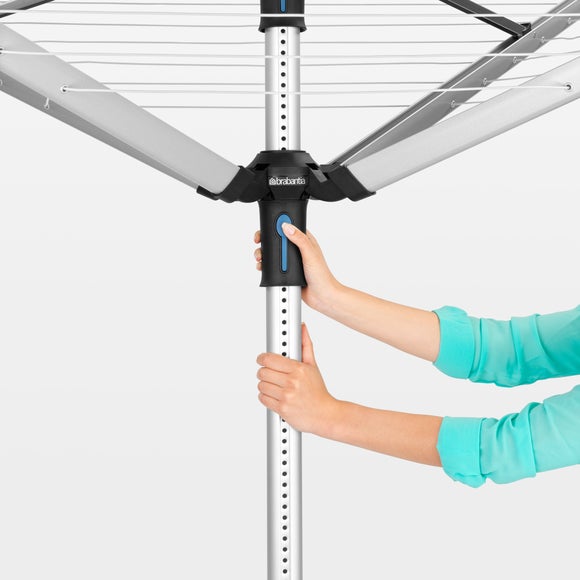 Brabantia Lift-O-Matic Advance 4 Arm Rotary Washing Line with Accessories, 50m