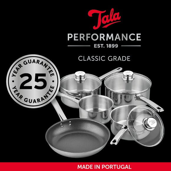 Tala Performance Classic Stainless Steel 5 Piece Pan Set