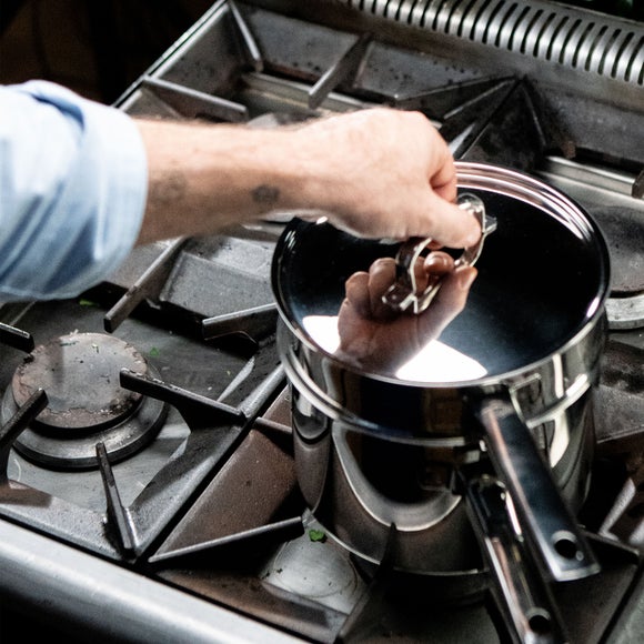 Tala Performance Superior Stainless Steel 3 Piece Saucepan Set with Steamer