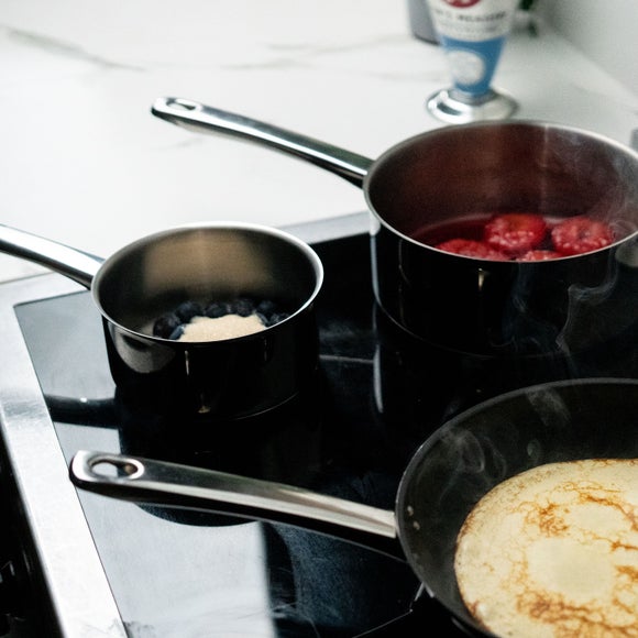 Tala Performance Superior Stainless Steel 3 Piece Saucepan Set with Steamer