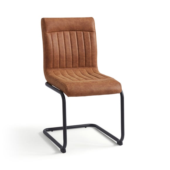 Felix Set of 2 Dining Chairs, Faux Leather