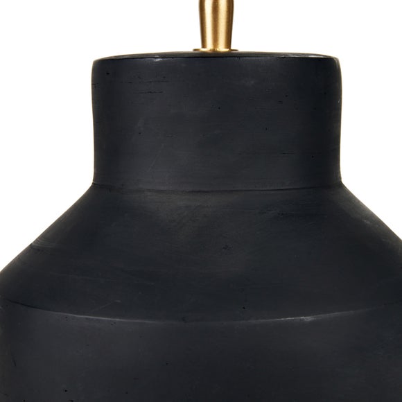 Inna Urn Terracotta and Linen Table Lamp