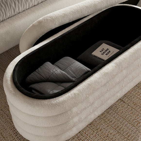 Murray Storage Ottoman, Sherpa
