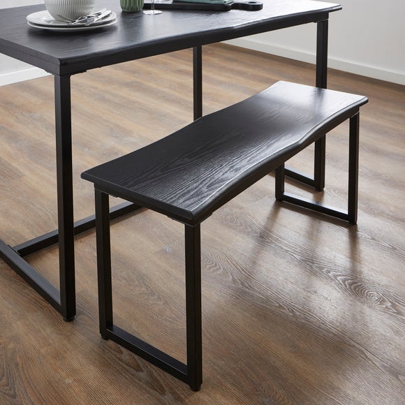 Ronan 4 Seater Wave Edge Dining Table and Bench Set, product image 9