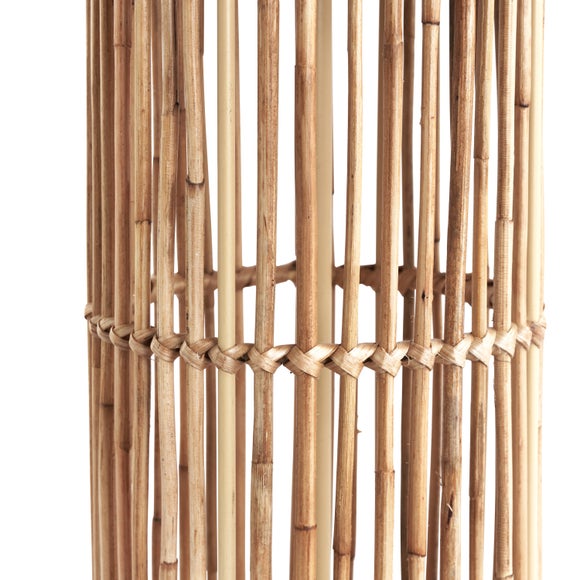 Sorbus Natural Ribbed Table Lamp